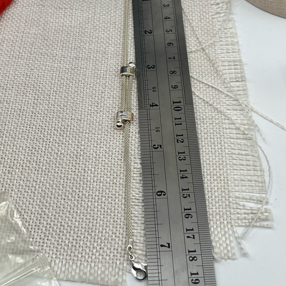 Vintage Monet Silver-Tone Mesh Bracelet - 7.25” - Picture 13 of 14